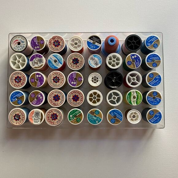 Karapenn Polyester Cotton Thread 40 Spools Multicolour - Picture 1 of 5
